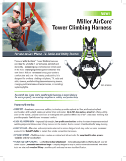 Miller AirCore&trade; Tower Climbing Harness