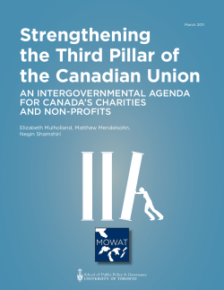 Strengthening the Third Pillar of the Canadian Union