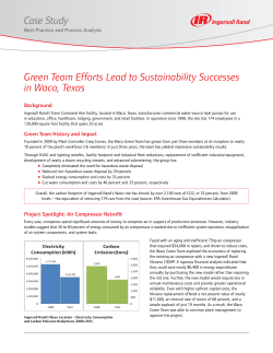 Green Team Efforts Lead to Sustainability Successes in Waco