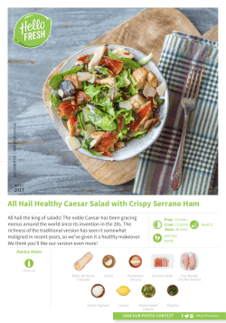 All Hail Healthy Caesar Salad with Crispy Serrano