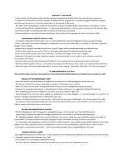 THE ROAD TO SECESSION - Warren County Schools