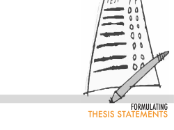 FORMULATING THESIS STATEMENTS