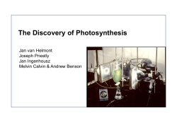 The Discovery of Photosynthesis