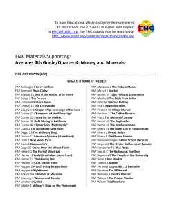 Money and Minerals