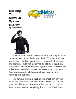 keeping your nervous system healthy