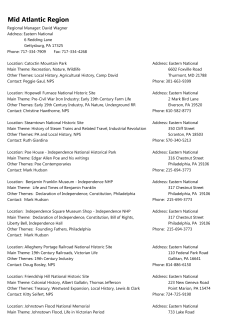 Eastern National Store Site List