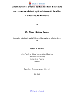 Determination of chromic acid and sodium dichromate in a