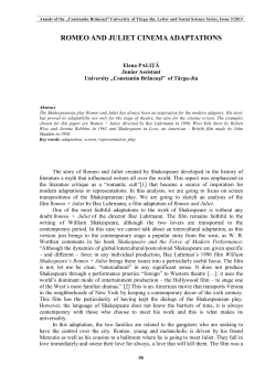 Romeo and Juliet cinema adaptations