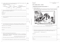 PART III. GENERAL HISTORY. 25 POINTS I