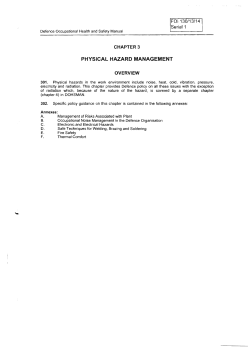 PHYSICAL HAZARD MANAGEMENT