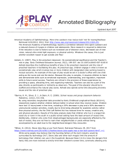 Annotated Bibliography