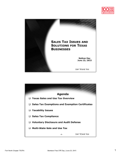 Agenda - Fort Worth CPA