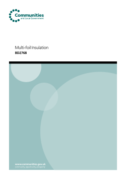 Multi Foil Insulation - UK Government Web Archive