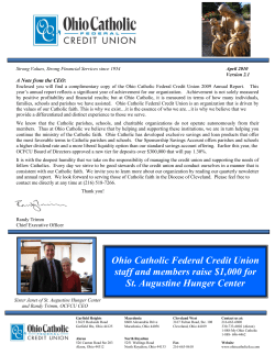Ohio Catholic Federal Credit Union staff and