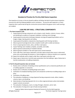 Inspector Nation SOP for Pre