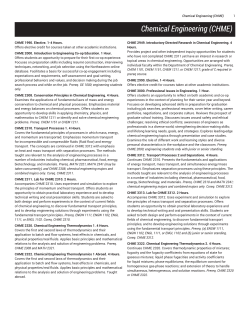 Chemical Engineering (CHME)