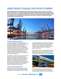 The leading German Port of Hamburg has introduced an innovative