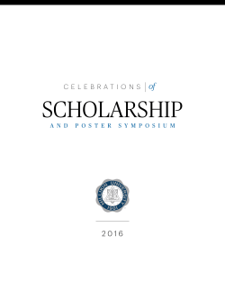2016 Schedule of Events
