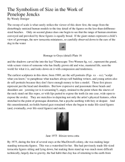 The Symbolism of Size in the Work of Penelope Jencks, by Wendy
