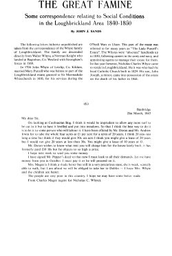 Loughbrickland&hellip;. Famine Correspondence