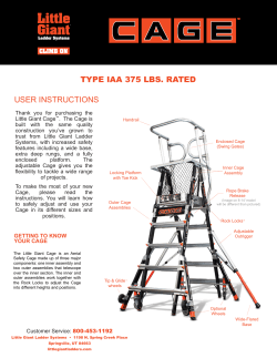 Owner`s Manual - Little Giant Ladders