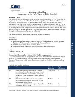 Analyzing a Visual Text Landscape with the Fall of Icarus by Pieter