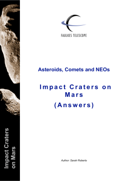 Impact Craters on Mars (Answers)