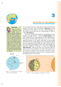 motions of the earth 3