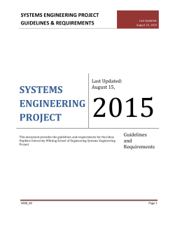 systems engineering project