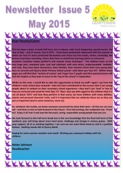 May 2015 issue 5 - Quarry Bank Primary School