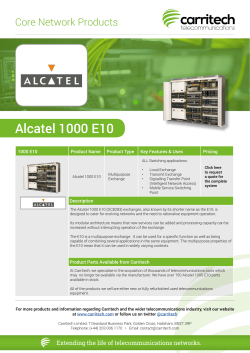 Alcatel 1000 E10 - Carritech Telecommunications