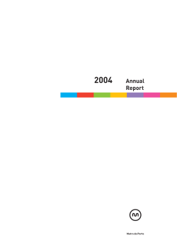 Annual Report - Metro do Porto