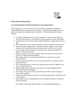 Daisy Brand Cottage Cheese Get a Protein Boost with Daisy Brand