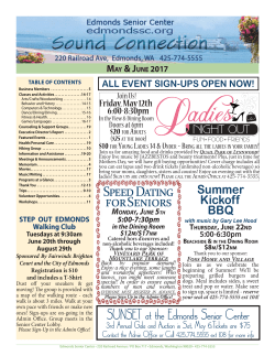 Newsletter - Edmonds Senior Center