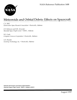 Meteoroids and Orbital Debris: Effects on Spacecraft