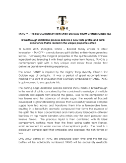 TANG&trade; &ndash; THE REVOLUTIONARY NEW SPIRIT