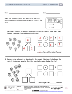 Lesson Lesson Lesson 25 Homework 1&bull;1 3