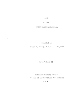 Gildersleeve Index 2 complete - Mattituck