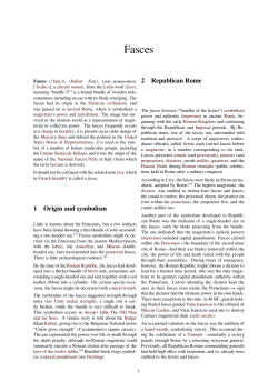 Fasces - WordPress.com