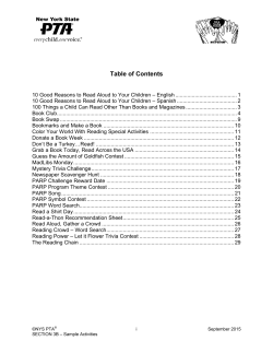 Table of Contents