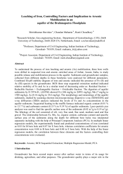 Leaching of Iron, Controlling Factors and Implication to Arsenic
