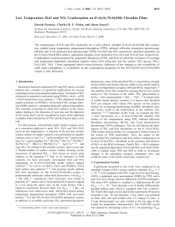 Low Temperature H2O and NO2 Coadsorption on &theta;