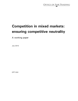 Competition in mixed markets