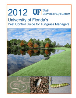 Florida`s Pest Control Guide for - (UF) Turf
