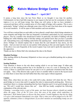 News Sheet 7