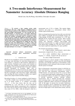 A Two-mode Interference Measurement for Nanometer Accuracy