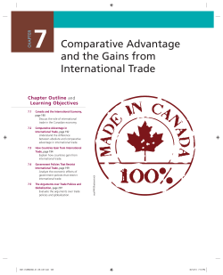 Comparative Advantage and the Gains from International Trade