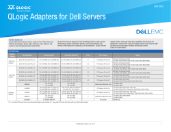 QLogic Adapters for Dell Servers