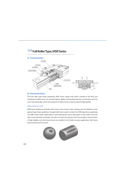 Full Roller Type, MSR Series