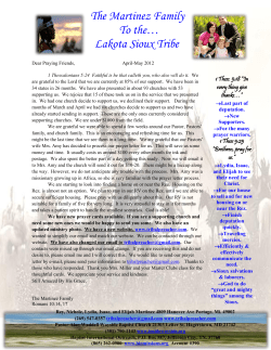 The Martinez Family To the&hellip; Lakota Sioux Tribe